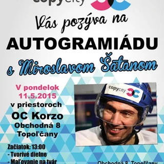 AUTOGRAMIÁDA s Miroslavom Šatanom