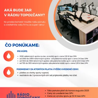 JAR NA RÁDIU TOPOĽČANY