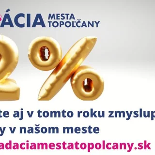 NADÁCIA MESTA TOPOĽČANY – 2% Z DANÍ