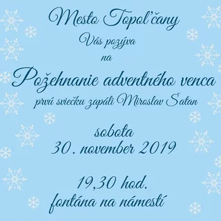 POŽEHNANIE ADVENTNÉHO VENCA
