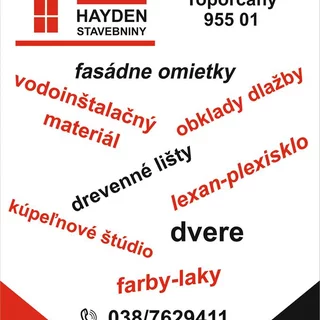 Stavebniny HAYDEN