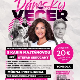 SÚŤAŽ - DÁMSKY VEČER v Hoteli Evan u Hoffera v Topoľčanoch