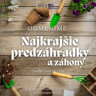 SÚŤAŽ O NAJKRAJŠIU PREDZÁHRADKU