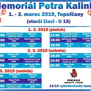 Vodné pólo - Memoriál Petra Kalinku