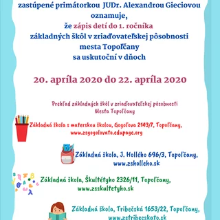 ZÁPIS PRVÁKOV